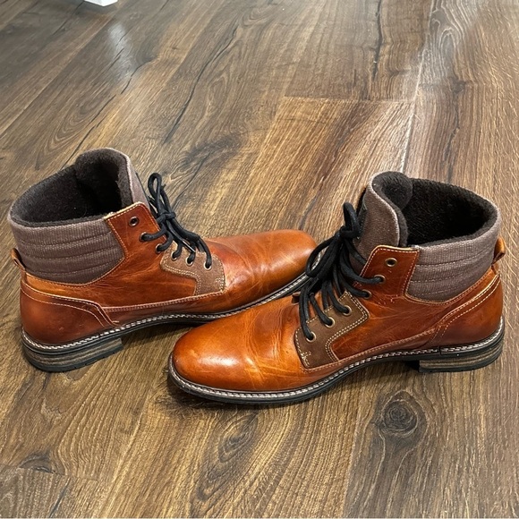 BullHead Trake Cognac leather men’s boots size 11 - Picture 5 of 8